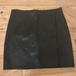 SheIn Black Leather Skirt Photo 0