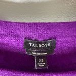 Talbots  Long Sleeve Purple Cashmere Sweater XS Photo 2