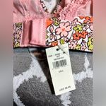 Aerie bra- pink tiny flower, size LG, pink with lots of lace and colors Photo 6