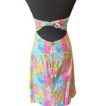Lilly Pulitzer  Patchwork Floral Back Tie Dress Sz. 4 Vintage White Label Photo 4