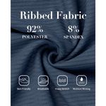 Charmo MEDIUM Navy Ruffle Ribbed Maternity Swimsuit One Piece Pregnancy Swimwear Blue Size undefined Photo 4