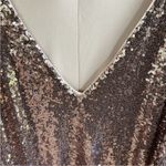 Lane Bryant NWT Rose Gold Sequined Ruffle Skirt Hi-Lo Dress 18 / 20 Rtl. $99.95 Photo 11