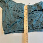 Hippie Rose  One Shoulder Ruffle Crop‎ Top Green XS Photo 7