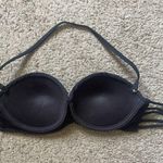 Xhilaration  strapless with add on strap black with sparkles bikini swimsuit top Photo 4