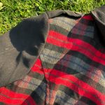 Buffalo Plaid Moto Blazer Jacket Red Photo 1
