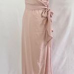 Show Me Your Mumu New  Liz Maxi Bridesmaid Dress Dusty Blush Pink Size Medium Photo 4