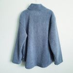 UGG  Blue Sherpa Quarter Zip Jacket Photo 6
