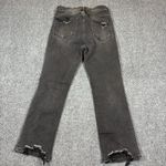 Risen Womens Jeans Size 5/27 BLACK STRAIGHT LEG Distressed JEANS Photo 1