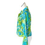 Chico's NWOT  Printed snap up Jacket Green Shacket Photo 5