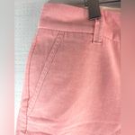 J. Crew Factory 14 Cotton Preppy Cuffed Red Shorts Pink Photo 3