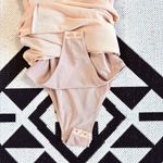 Misha Collection MISHA Tansy Ruched Sparkle Mesh Midi Dress in Champagne Photo 10