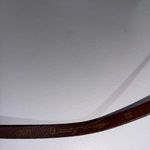 Vintage Etienne Aigner Belt Latte Light Brown Leather Brass Gold Buckle‎ 32” Photo 2