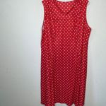 By Yakko Polka Dot‎ Dress Red Size L Photo 4