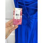 Emerald Sundae  Glam Blue Criss Cross Mermaid Gown V Neck Dress Extra Small Photo 8