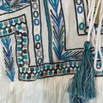 Lovestitch  White Embroidered Bohemian Peasant Blouse Size Small NWT #0451-LA Photo 5