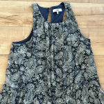 Likely  Bayard Paisley Round Neck Back Ruffle Tank Top Dress Sz 10 Photo 4
