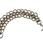 Vintage Multi Link Circle Chain Bracelet Gold Antique Gold Costume Photo 0