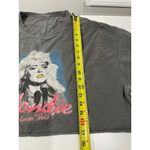 Blondie Rock Band Graphic Crop Top Distressed Grey S M Gray Photo 6