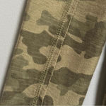 Caslon  Olive Sarma Camo Knit Blazer Jacket Drape Collar Raw Seam Detail Size M Photo 3