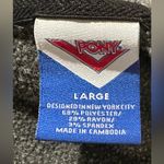 Pony Gray and Black Colorblock Hoodie size large vintage look Photo 2