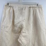 Quince  100% organic cotton gauze straight leg pants vintage cream size Large Photo 4