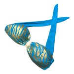Beach Bunny  Take the Reins Turquoise Bandeau Bikini Top nwt Photo 0