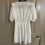 NWT Miou Muse Embroidered Puff Sleeve Dress Size L White Size L Photo 8