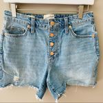 Universal Threads Universal Thread Vintage Midi High Rise Shorts Blue Sz 26 Photo 2