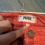 Paige  Jeans Troy Boy – Size 27 – Red Burnt Orange – Boyfriend Fit Photo 3