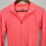 The North Face  Neon Melon Pink Orange Pullover Activewear Running‎ Long Sleeve Photo 1