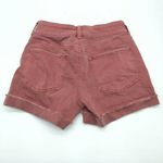 SO  Womens Denim Jean Shorts Low Rise Favorite Midi Stretch Rust Red Size 1 Photo 1