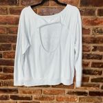 PINK Victoria's Secret Blue Sea You Never Open Keyhole Back Sweatshirt Small Photo 7