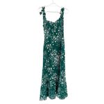Reformation  Nikita Lake Green Floral Print Tie Shoulder Midi Dress Size 0 NWT Photo 1