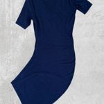 Alexander Wang T by navy blue asymmetric stretch-modal dress size XS extra small Photo 5