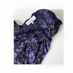 Teri Jon by Rickie Freeman Black Embroidered‎ Lace Midi Beaded Dress Women Sz 12 Purple Photo 7