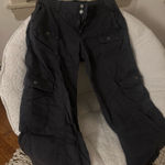 Hollister Low rise baggy Grey Cargo Pants  Photo 0