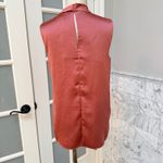 Iris & Ink The Outnets Draped Scarf Blouse Silky Satin Dusty Pink Mauve Size 4 Photo 4