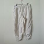Nike NWT Swoosh woven high waist paneled pants in cream M Photo 5