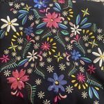 ZARA  large long sleeve embroidered dress ruffle bottom Photo 5