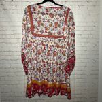 Rachel Zoe  Womens Plus Size 3X Floral Print Boho Tunic Dress Long Sleeve Photo 3