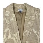 Chico's  Blazer Jacket Floral Jacquard Gold Women's Size Large Lightweight Career Photo 7