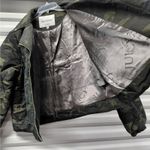 Juicy Couture  Women’s Small Camo Puffer Moto Jacket Green Zip Front Quilted Y2K Photo 7