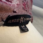 Almost Famous  Burgundy Floral Open Cardigan Photo 5