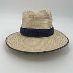 J.Crew Topstitched Natural Straw Hat Size M/L Photo 4