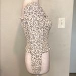 Reformation Pinto Long Sleeve Blouse, white/blue floral print Photo 3