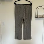 Maeve Black & White Gingham Checkered Wide Leg Pants Side Large Photo 1