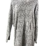 Disney  Gray Soft Faux Fur Fleece Hoodie Long Sleeve Mickey Sleepwear Pajamas OS Photo 0