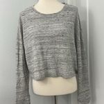 Beyond Yoga XL Gray Textured Knit Cropped PulloverTop Photo 2