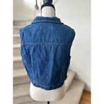 Vintage Denim Daisy Button Sleeveless Vest Blue Size 12 Photo 1