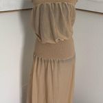 Ramy Brook  slip Gold Dress strapless pool cover up Photo 0